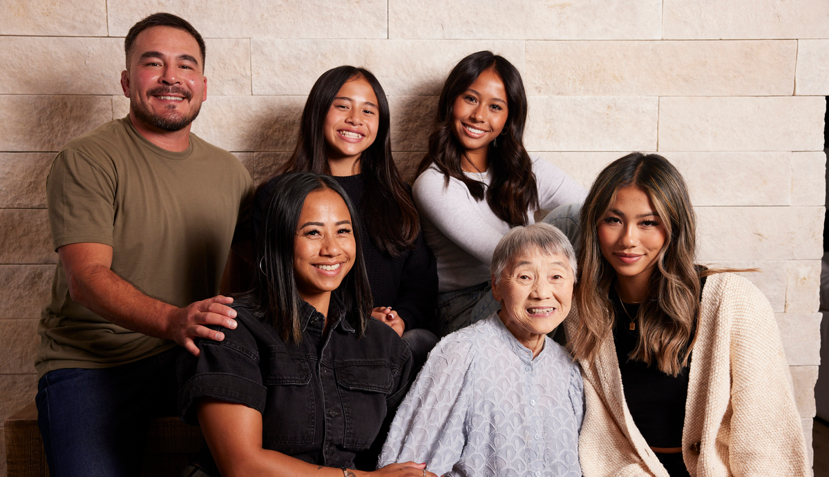Justin Gill, Judy Yokoyama, and the Bachan's family